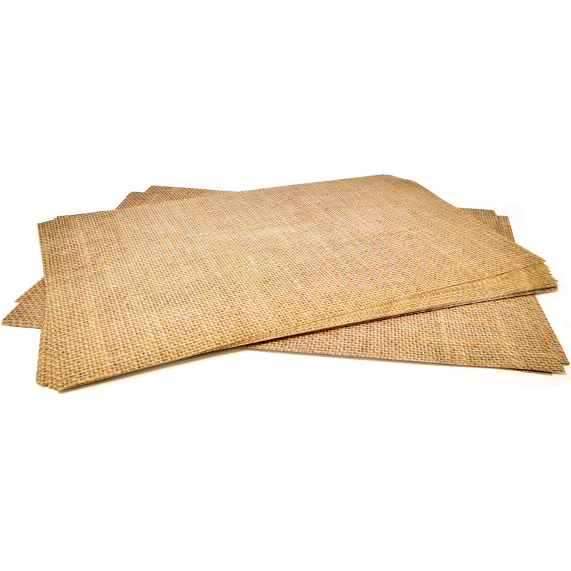 50 Disposable Burlap Printed Paper Place Mats 11”x 17” Rectangle Rustic Natural Brown Chargers Place mat for Vintage Country Farmhouse Tan Table Setting Mat Dinner Kitchen Party Decorations - PawsPlanet Australia