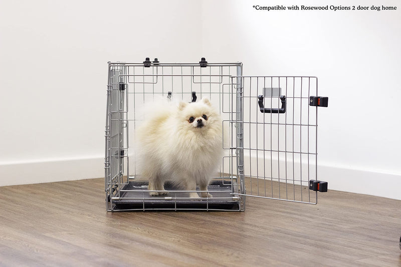 Rosewood Options Dog Cage Small grey Small/22 x 17 x 20" - PawsPlanet Australia