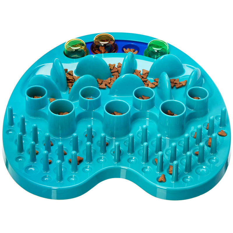 Amazon Basics Pet Activity Center and Feeder, Blue - PawsPlanet Australia