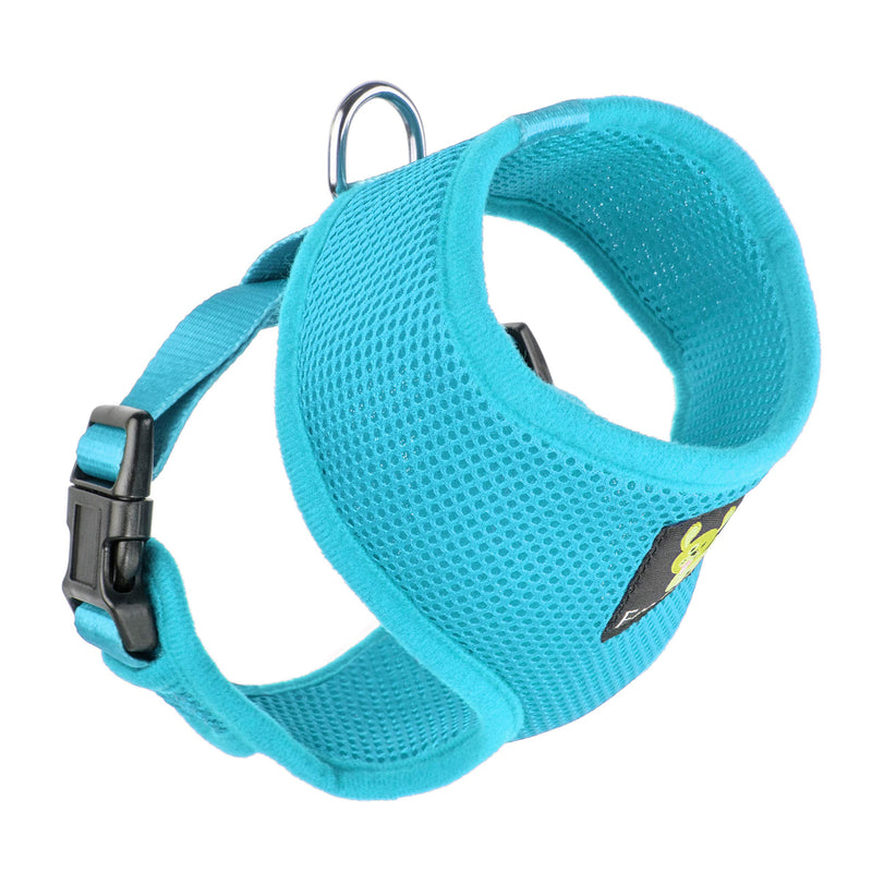 Classic Dog Harness Innovative Mesh No Pull No Choke Design Soft Double Padded Breathable Vest for Eco-Friendly Easy Control Walking Quick Release for Puppies Toy Breeds & Medium Dogs (Med, Blue) Medium (Neck 12 to 14 in) Sky Blue - PawsPlanet Australia
