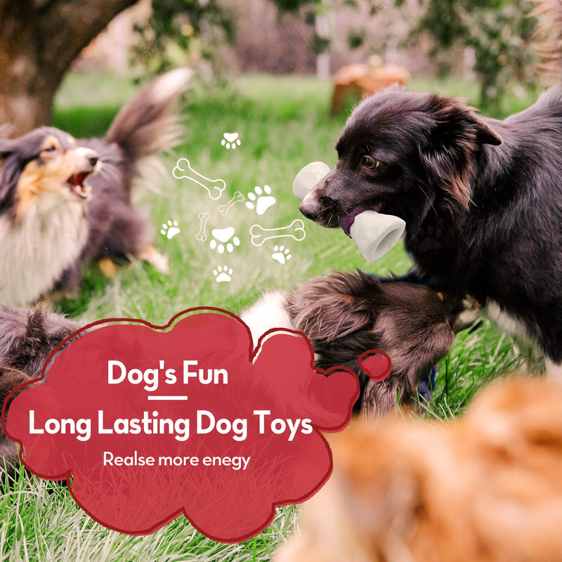 ADSDIA Tough Dog Chew Toys for Aggressive Chewer Dog Large Medium Breed Durable Indestructible Dog Bone Dog Toys for Dogs Beef - PawsPlanet Australia
