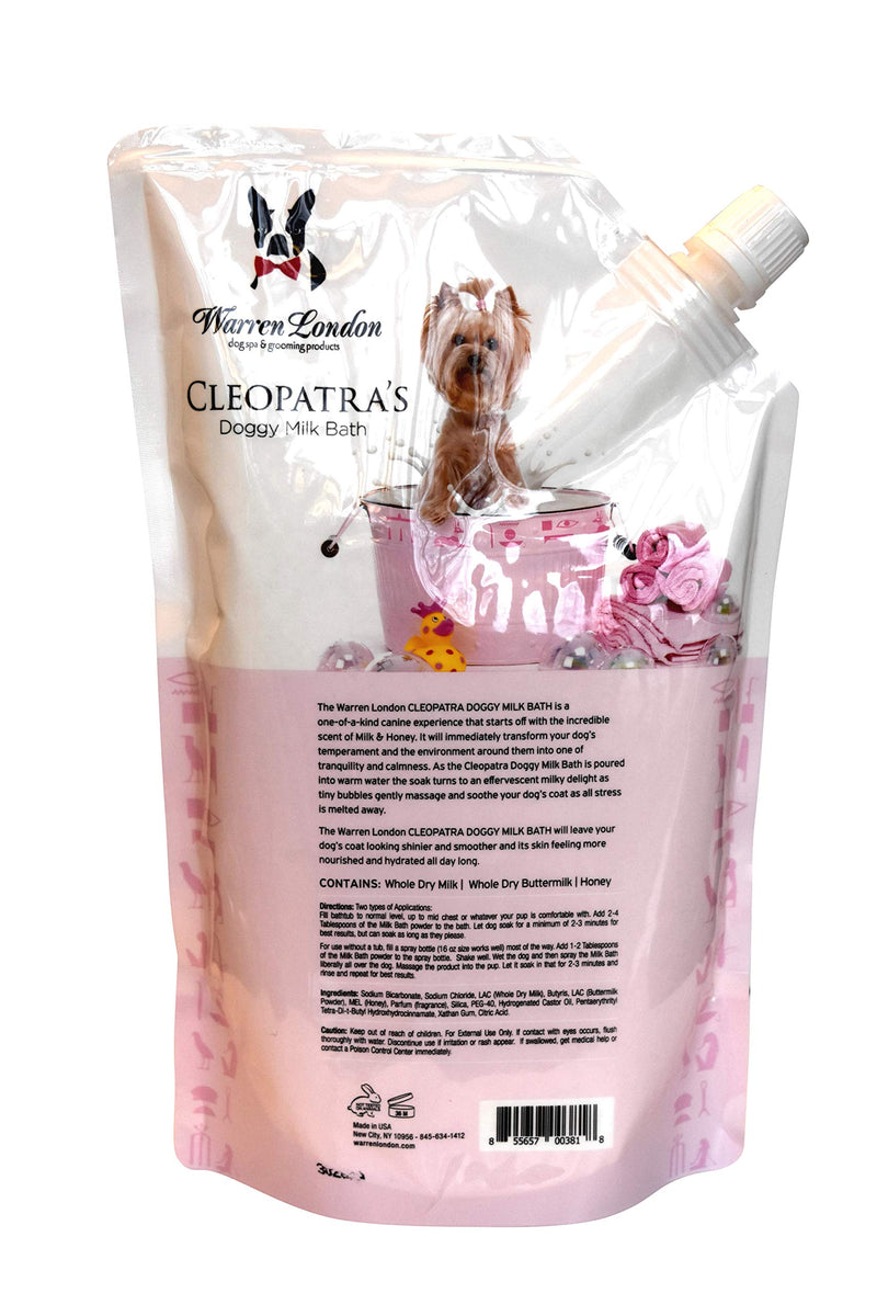 [Australia] - Warren London Cleopatra's Doggy Milk Bath - Luxurious Spa Formula That Cleans, Soothes, Softens - Soak or Spray On - 32oz 