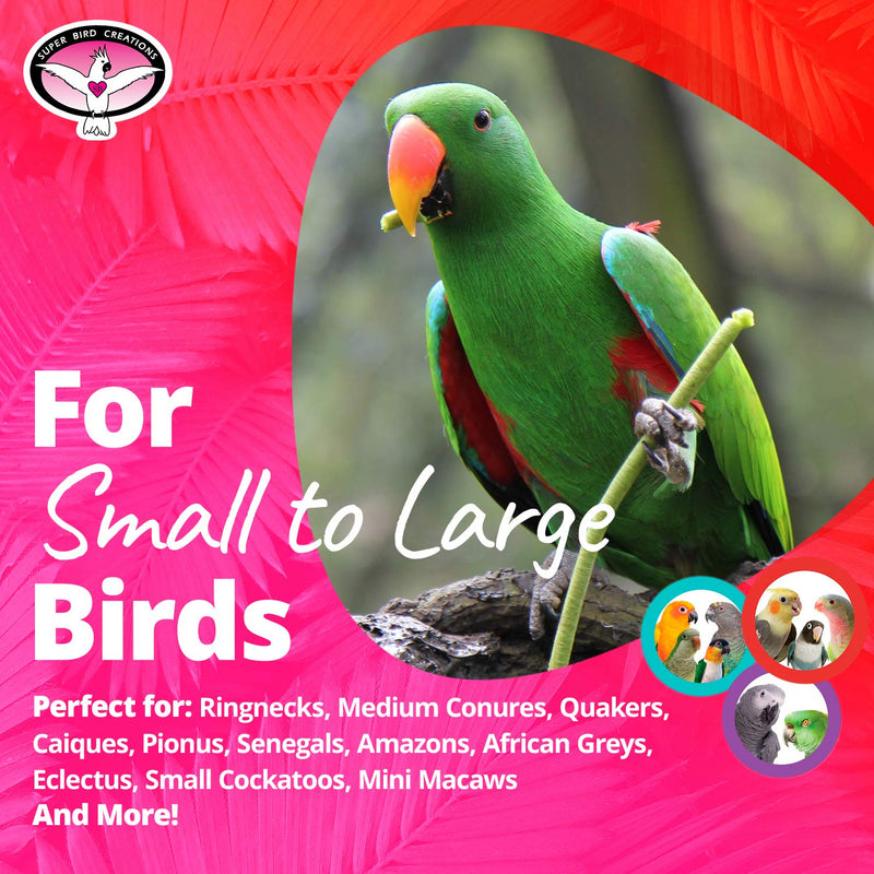 [Australia] - Super Bird SB708 Colorful Cotton Rope Wind Chimes Bird Toy with Ringing Bell, Medium Size, 13” x 2” x 2” One Pack (1) 