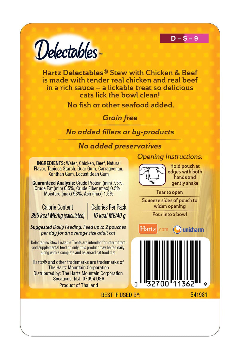 Hartz Delectables Non Seafood Treats Stew Chicken & Beef - PawsPlanet Australia