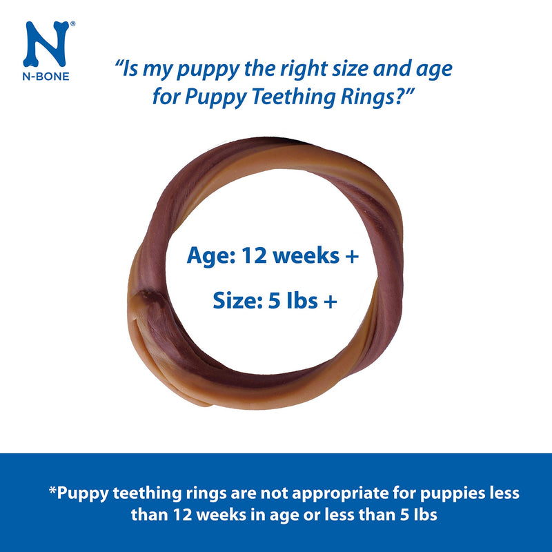 N-Bone Puppy Teething Ring Chicken Flavor (6 rings) - PawsPlanet Australia
