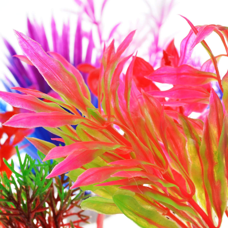 [Australia] - Cosmos 10 PCS Color Aquarium Fish Tank Decorative Plastic Plants, Artificial Water Plants, Random Colors 