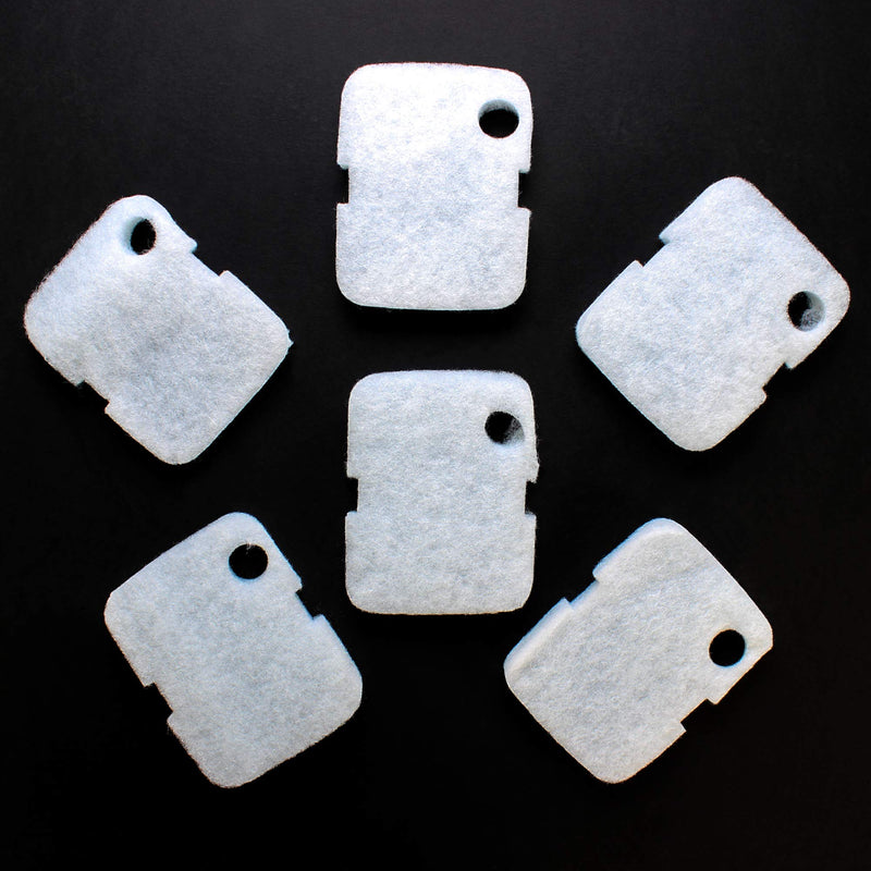 [Australia] - Penn Plax Cascade Bio-Floss Replacement Poly Fiber Floss Pads for Various Cascade Canister Aquarium Filters (500, 700/1000, and 1200/1500) – 6 Pack Cascade 700 or 1000 Canister Filters 