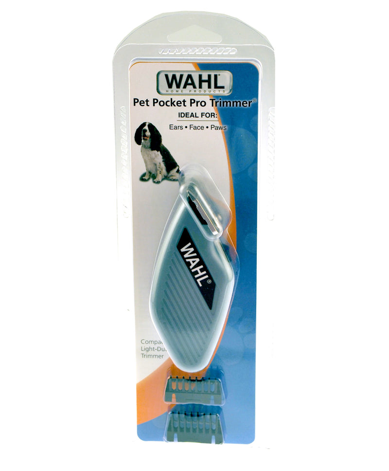 [Australia] - Wahl Pocket Pro Compact Trimmer for Touching Up Around Dogs and Cats Eyes, Ears, and Paws - Model 9961-900 Gray 