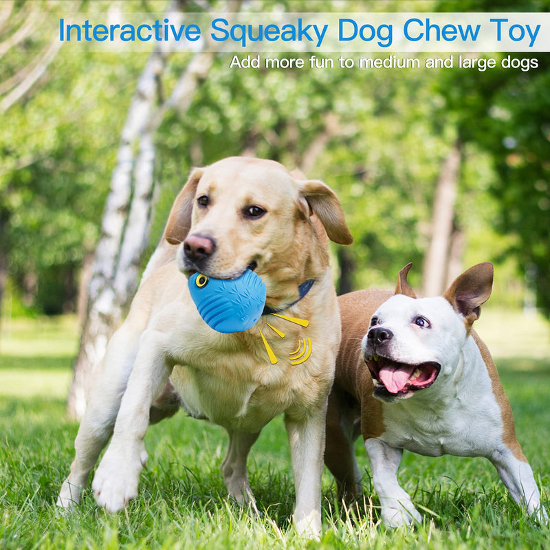 Toozey Owl Dog Toys, Large Chew Dogs Toys Aggressive Chewers - Indestructible Dog Chew Toys - Dog Tooth Toy for Puppy Small Medium & Large Dogs - Non-Toxic Beef Flavor Blue… Blue Owl - PawsPlanet Australia