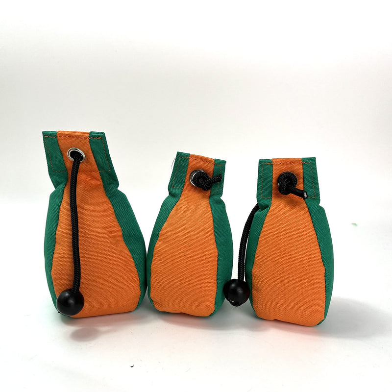 Chameleon Gun Dog Training Dummy Toy - Orange & Green (100g) 100g - PawsPlanet Australia