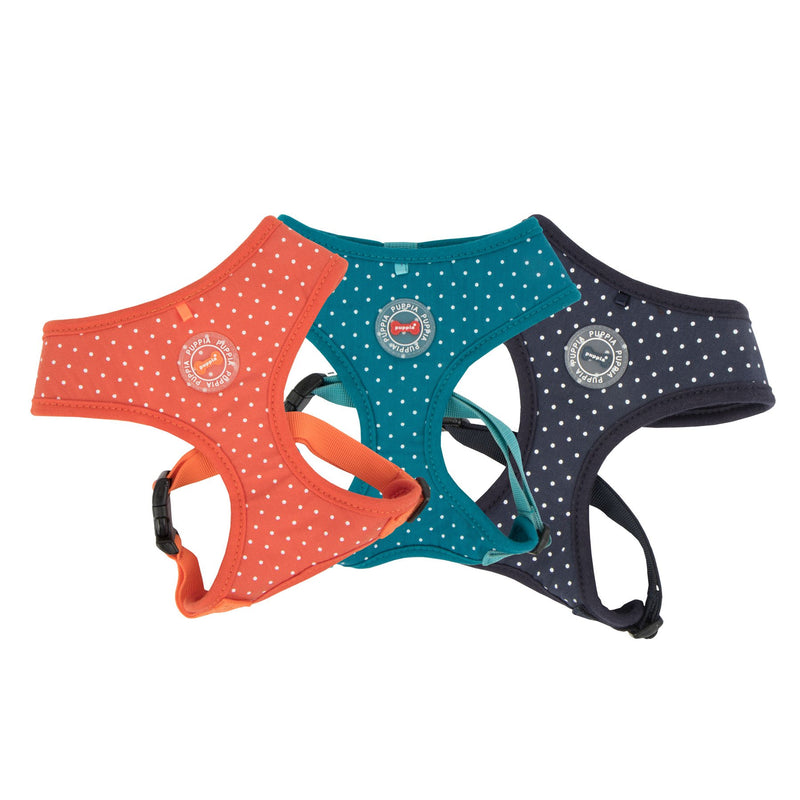 [Australia] - Puppia PARA-HA1529-NY-L Navy Dotty Harness II A Pet-Vest-Harnesses Teal Large Puppia Dotty Harness II A 