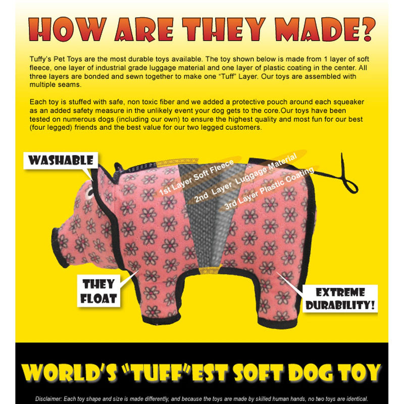 [Australia] - TUFFY - World's Tuffest Soft Dog Toy - Ocean Larry Lobster -Squeakers - Multiple Layers. Made Durable, Strong & Tough. Interactive Play (Tug, Toss & Fetch). Machine Washable & Floats. Regular 