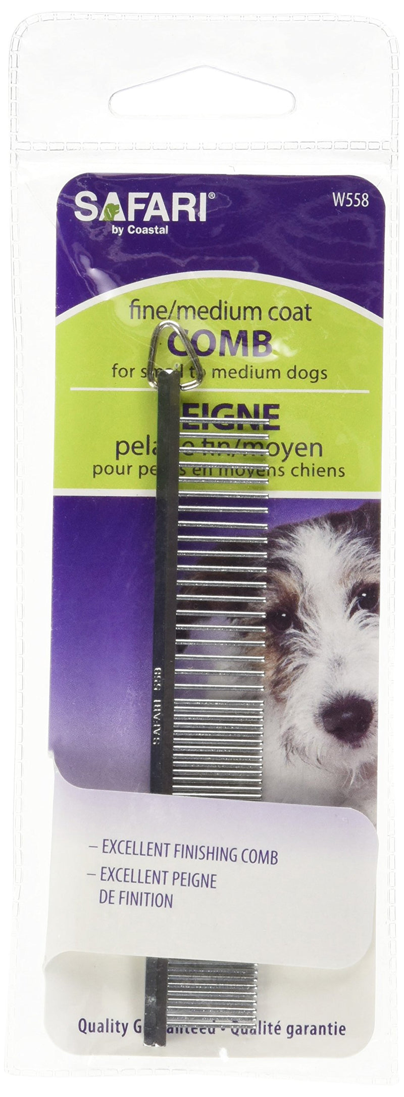 [Australia] - Safari Grooming Comb for Dogs, Medium/Fine, 4 1/2", Pet Supplies for Dogs, Dog Grooming, Dog Gifts, Dog Accessories, Dog Supplies, Dog Brushes for Shedding 4-1/2-Inch Large 