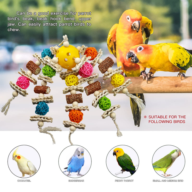 Kewkont Parrot Toys, Chewing, Climbing Natural Corn cob Bird Parrot Toys for Budgies, Lovebirds, Finch, Parakeets, Budgerigars, Conure, Cockatiel - PawsPlanet Australia