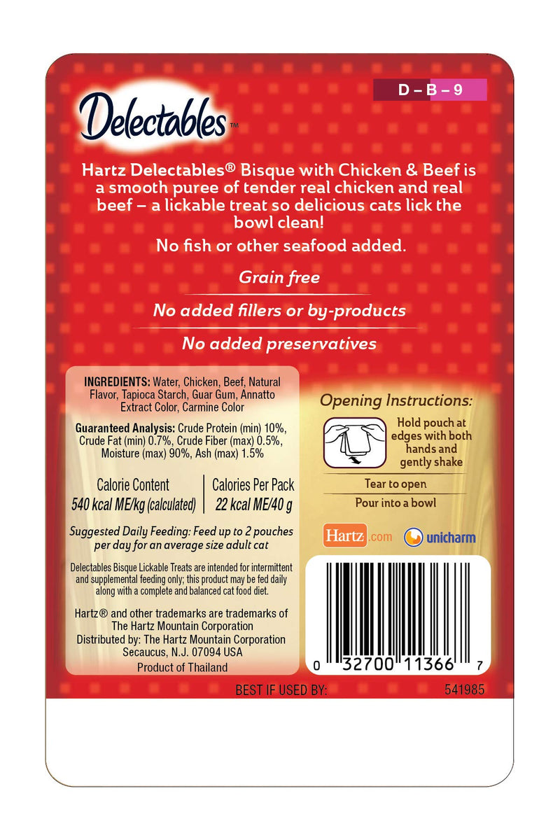 Hartz Delectables Non Seafood Treats Bisque Chicken & Beef - PawsPlanet Australia