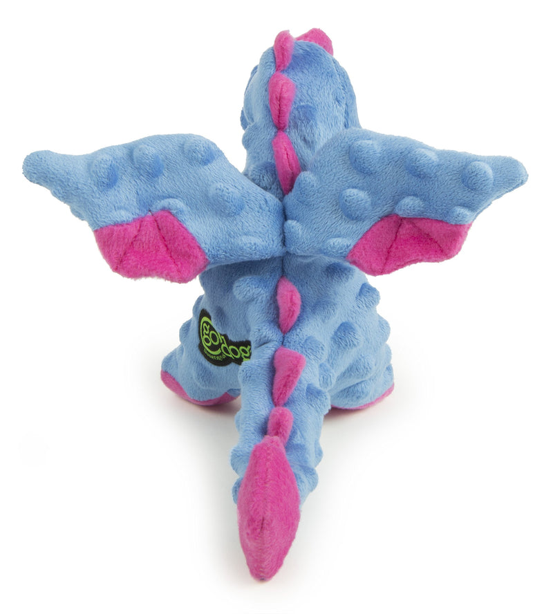 [Australia] - goDog Periwinkle Dragons Dog Toy Small Perwinkle 