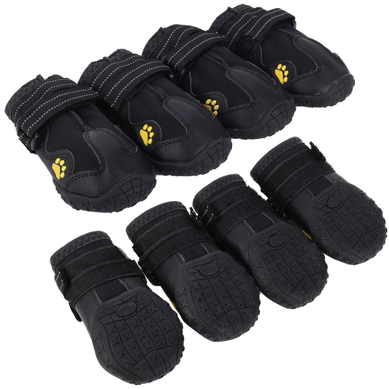 DragonflyDreams 4PCS Protective Dog Boots,Waterproof and Non-Slip Dog Boots with Adjustable Buckle and Reflective TapeDog Shoes for Medium-Sized Dogs and Large Dogs - PawsPlanet Australia