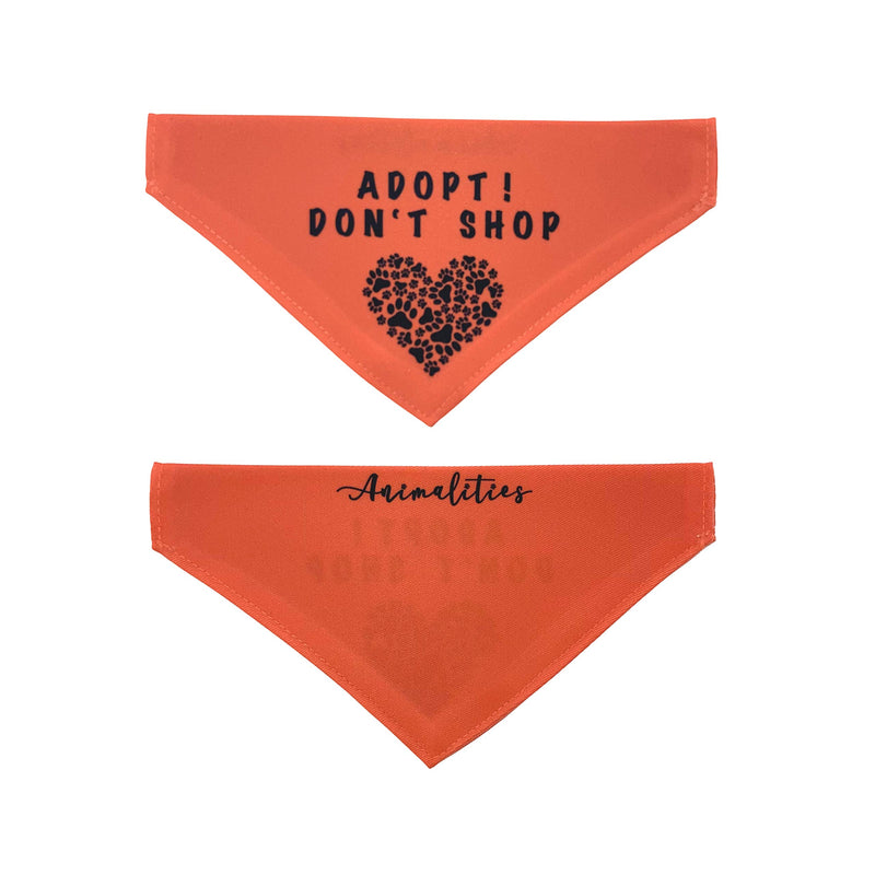 Charity Adopt Don't Shop Slip-On Pet Bandana for rescue Dogs, Cats and Rabbits (X-Small) XS - PawsPlanet Australia