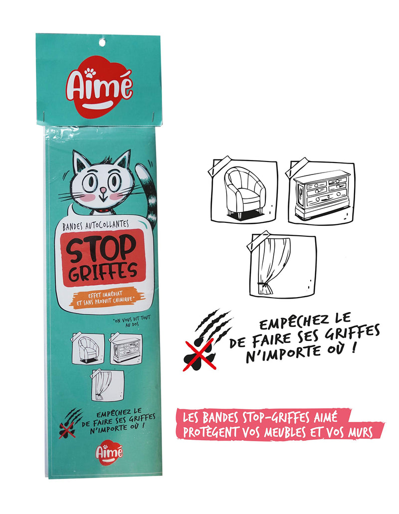 Aime Claws Stop - Anti-Scratching Adhesive Bands for Cats - PawsPlanet Australia