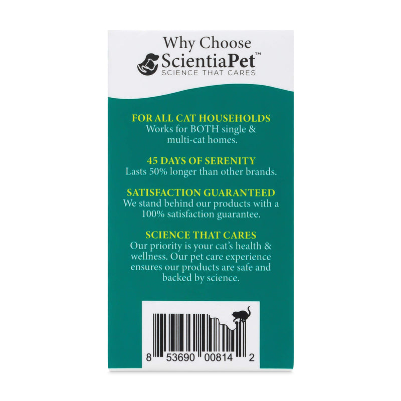 bSerene Pheromone Calming Solution for Cats| Plug-in Diffuser Kit and Refill |Helps Reduce Hiding, Scratching, Stress, Anxiety | for Single/Multicat Homes| 45 Days of Constant Comfort Per Refill - PawsPlanet Australia