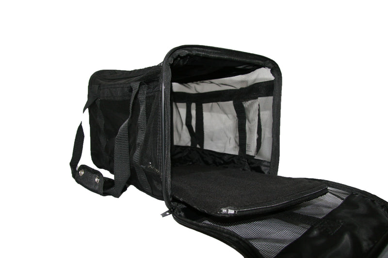 [Australia] - Best Pet Supplies Duffel Pet Carrier Black Duffel 