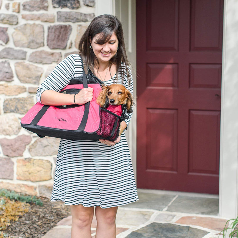 [Australia] - Gen7Pets Carry Me Pet Carrier for Dogs and Cats – Easy Portability, Water Bottle Pouch, Zippered Pocket and Fits Under Most Airline Seats 