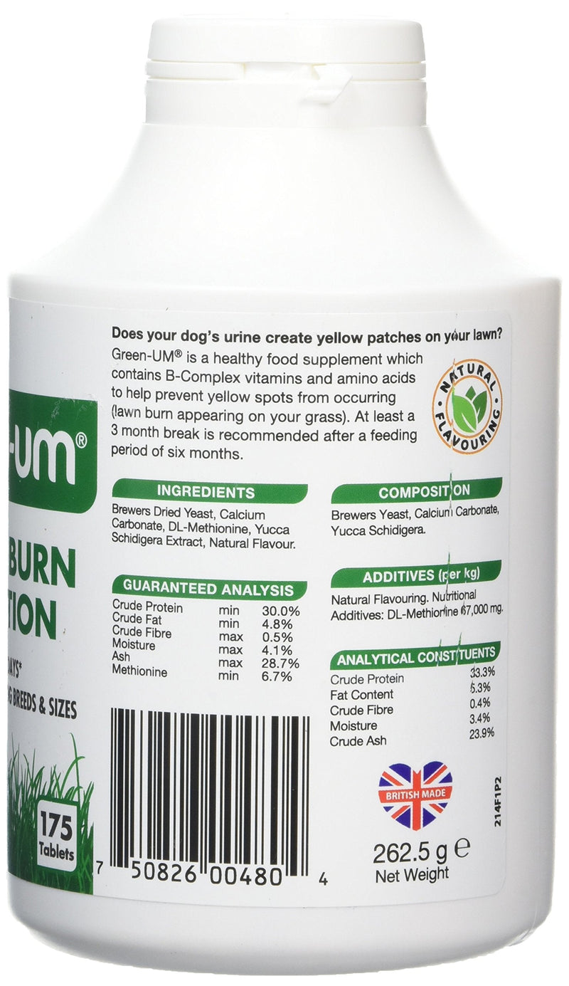 Mark And Chappell Ltd VetIQ Green-UM Lawn Burn Solution, one size, MCH0135 Green-Um 175 Tablets - PawsPlanet Australia