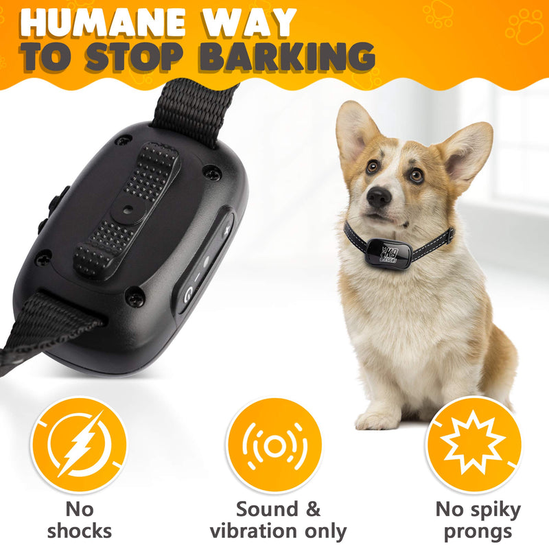 K9 Designs Vibrating Anti Bark Collar for Dogs - No Cruel Shock - Deterrent Device for Small and Medium Pets - Animal Silencer to Stop Noise - PawsPlanet Australia