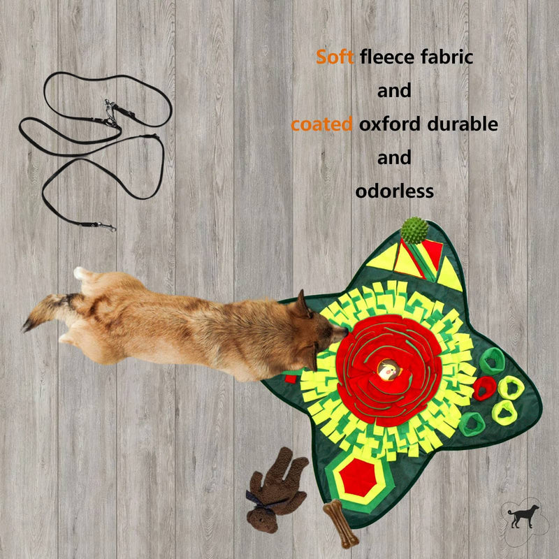 Rubypin Dog Snuffle mat 35.5“x35.5” Pet Slow Feeding Mat Training Foraging Sniffing Pad Treat IQ Enrichment Toy Large Size Nosework Blanket Natural Foraging Skill Training and Stress Relief - PawsPlanet Australia