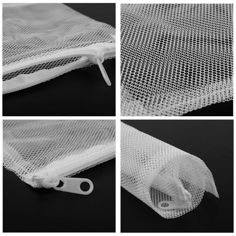 [Australia] - Onwon 10 Pieces Aquarium Filter Bags Fish Tank Media Mesh Filter Bags Net Bag with Zipper for Charcoal Pelletized Remove Activated Carbon, Biospheres, Ceramic Rings 