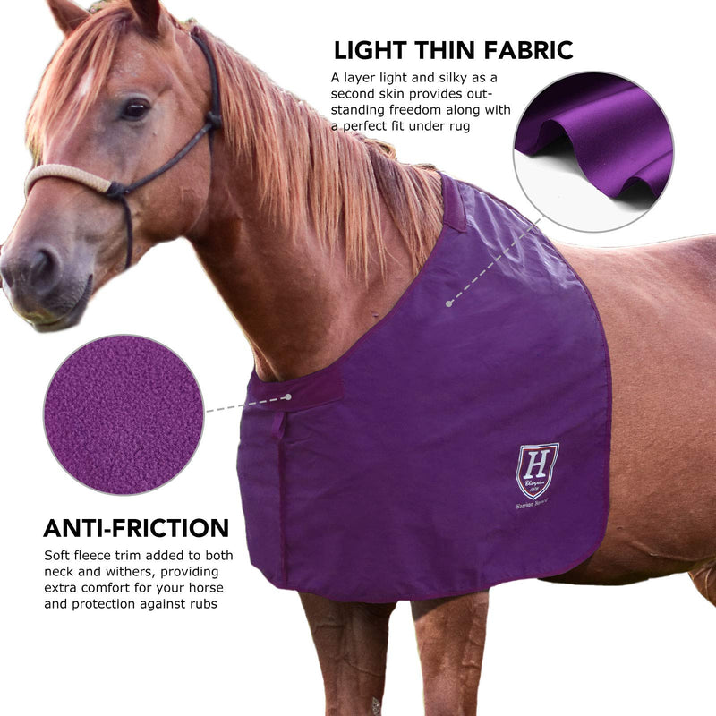 [Australia] - Harrison Howard Anti-Rub Vest Horse Shoulder Guard Chest Saver Wither Protector Amethyst Full (Large 