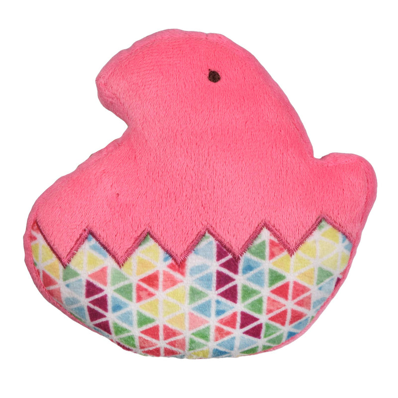 Peeps for Pets Chick 5 Inch Flattie Plush Dog Toy, Small Purple Stuffingless Dog Toys for All Pets Soft Fabric Flat Dog Toy from Peeps Pink - PawsPlanet Australia