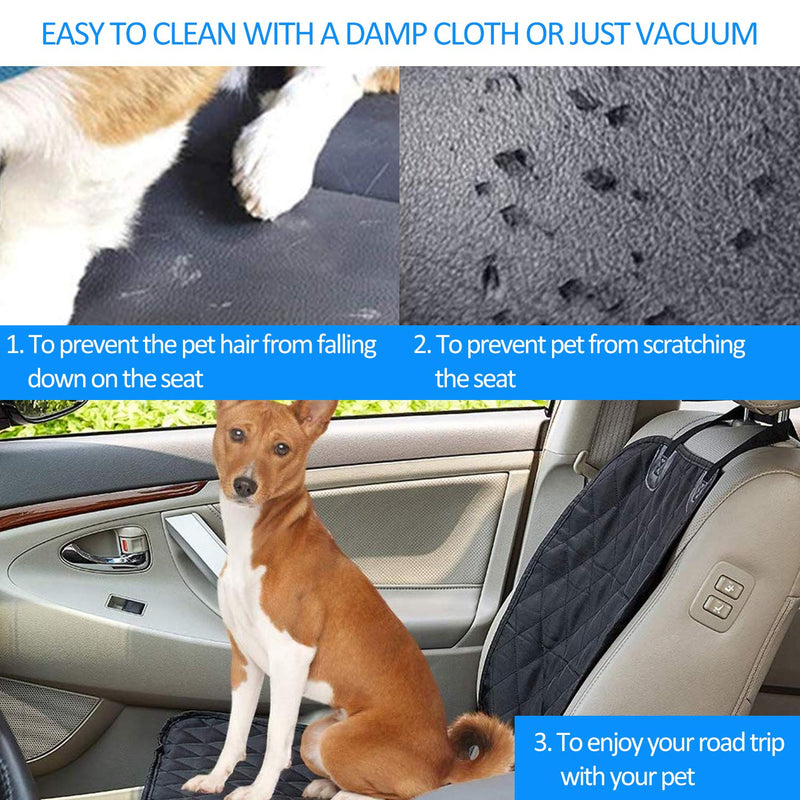 Chusstang Dog Car Seat Cover Single Waterproof Car Booster for Dogs Pet Car Supplies Pet Booster Seat for Back Seat 2 in 1 Front Seat Mat Booster Seat Waterproof & Non-Slip Seat Protector 4 Layers 50x50x56cm - PawsPlanet Australia