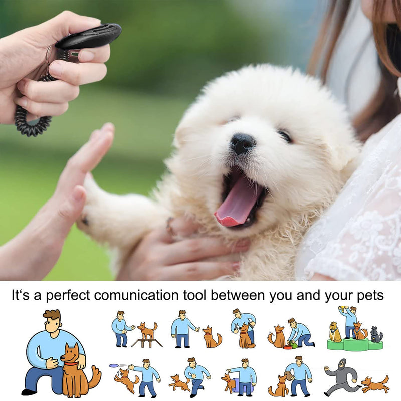 IRYNA 2 Pack Clickers for Dog Training, Dog Clicker Training with Wrist Strap, Puppy Clicker Training Kit, Dog Training Clickers, Pet Clicker Pet Trainer - PawsPlanet Australia