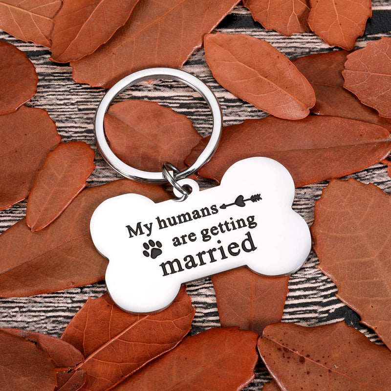 Dog Tags Personalized for Wedding Pets Dog Engagement Gifts for Couples Announcement Mom Bride to be Gifts for Couples Dog Lovers Owner Pet Accessories for Cat Dad Mom My Humans are Getting Married - PawsPlanet Australia
