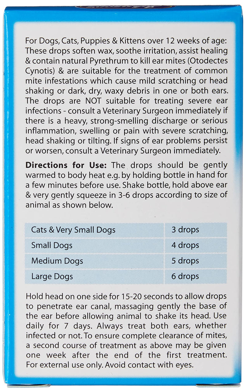 Johnsons Veterinary Products Ear Drops, clear - PawsPlanet Australia