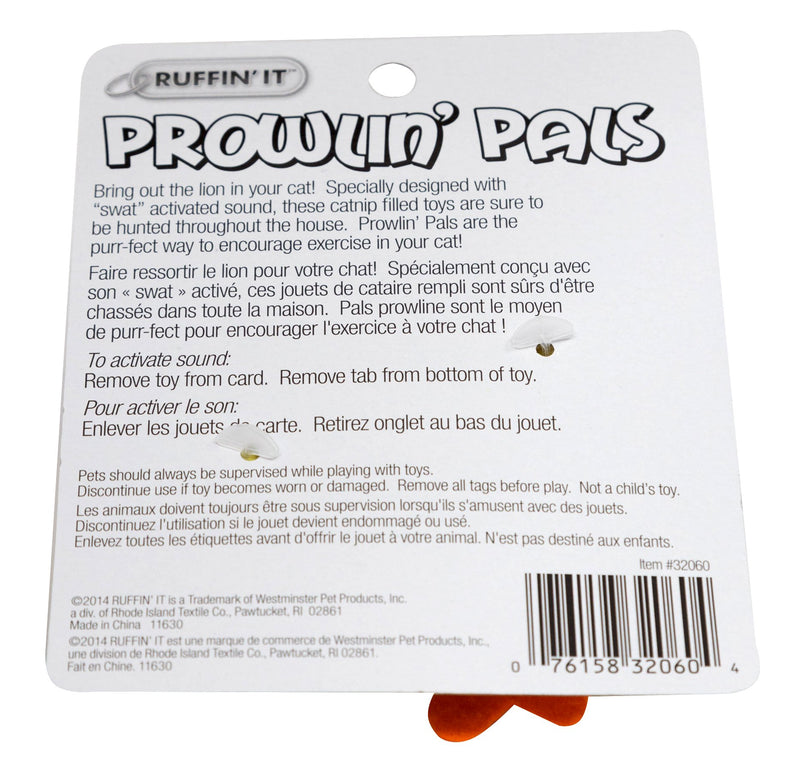 [Australia] - Ruffin It Prowlin' Pals Cat Toy w/Sound & Catnip 1-Pack 