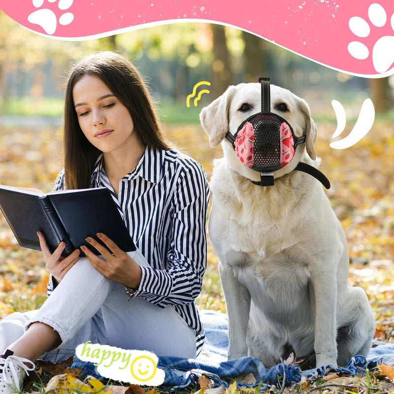 BONTHEE muzzle for dogs, dog muzzle, soft dog muzzle for small, medium dogs with breathable mesh, adjustable loop prevents biting, chewing and barking for poisoned bait - PawsPlanet Australia