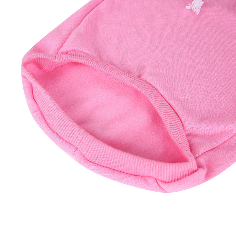 Blank Dog Sweatshirt Pet Hoodie for Dogs Doggie Clothes Small Pink - PawsPlanet Australia