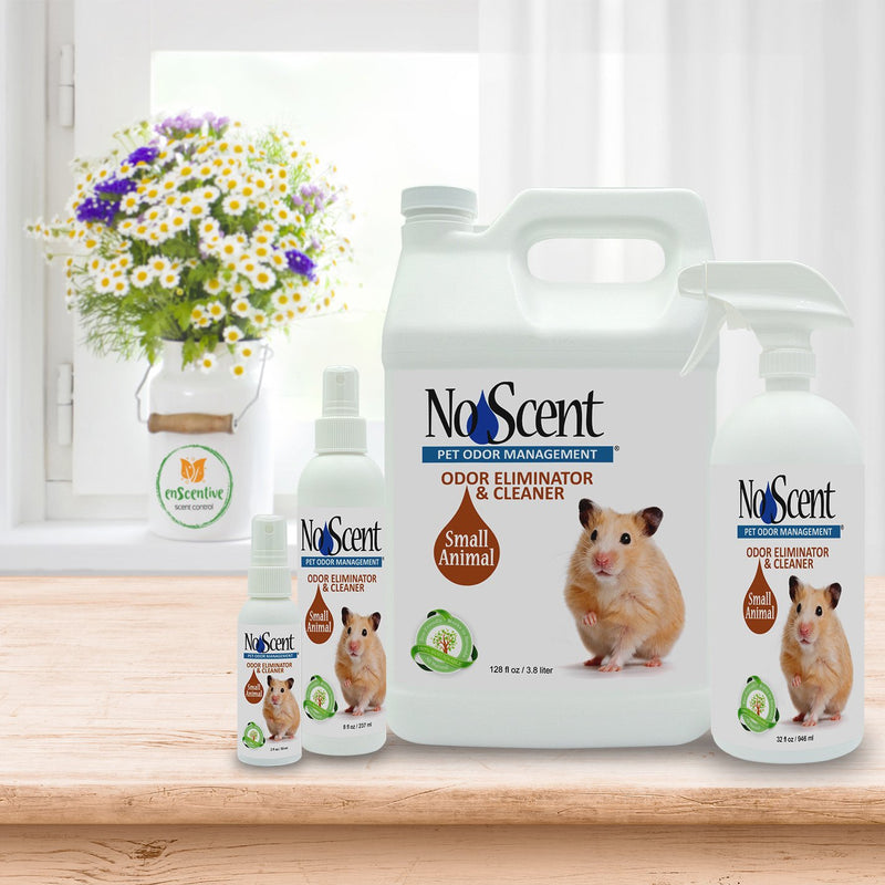 No Scent Small Animal - Professional Pet Waste Odor Eliminator & Cleaner - Safe All Natural Probiotic & Enzyme Formula Smell Remover for Hutches Tanks Enclosures Bedding Toys and Surfaces 2 Ounce (Pack of 2) - PawsPlanet Australia