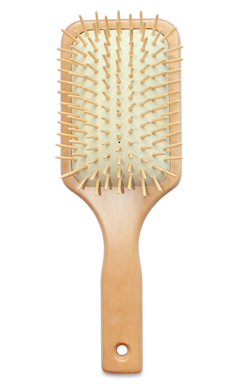 [Australia] - Mars Professional Mane and Tail Wood Pin Brush for Horses, Wooden Pins, Wooden Handle, Made in Germany 