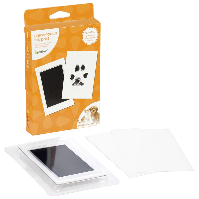 Pearhead Pet Paw Print Clean-Touch Ink Pads and Imprint Cards, Cats or Dogs, Pet Owners, Black Pet Clean Touch Ink Pads - PawsPlanet Australia