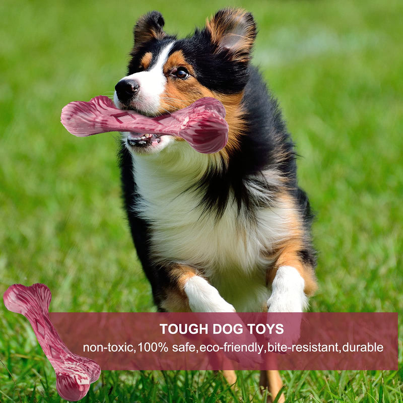 Tough Dog Toys Aggressive Chew Toys for Large Dogs, HAOPINSH Dog Chew Toys, Durable Dog Toys, Indestructible Nylon Dog Toy, Puppy Teething Chew Toys for Small Medium Large Breed - PawsPlanet Australia