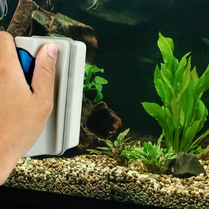 [Australia] - Petzilla Magnetic Cleaner for Fish Tank, Aquarium Glass Algae Scraper, Scrubber Magnet for Aquatic Algae Cleaning Small 