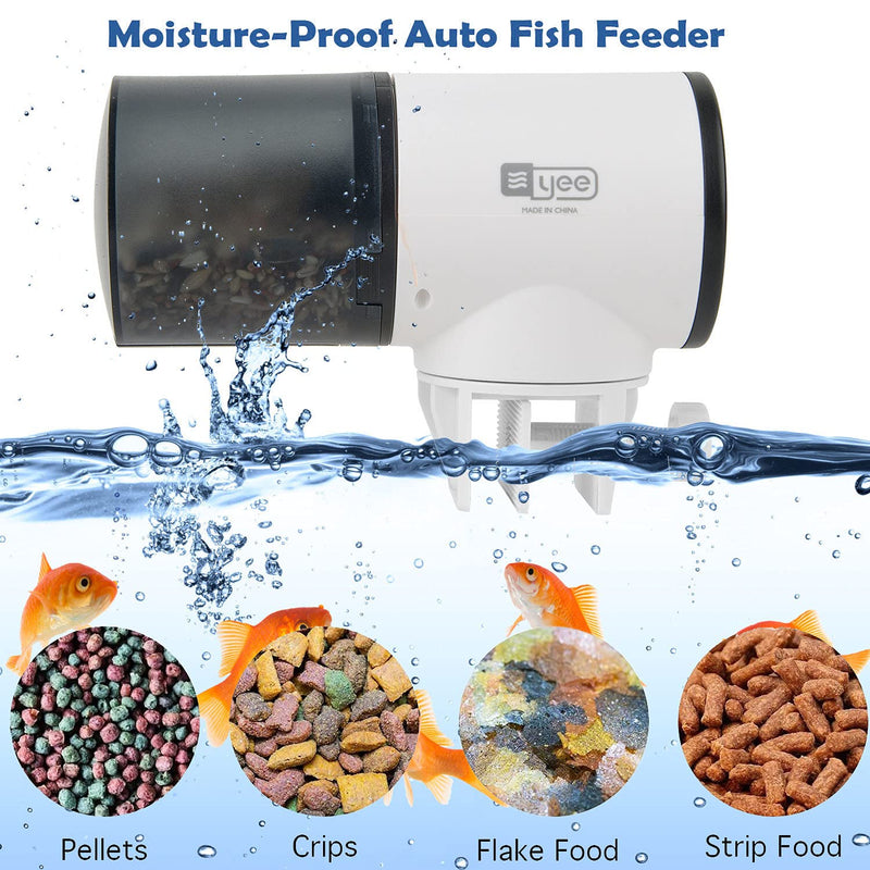 Auto Fish Feeder for Aquarium, Fish Feeder Automatic Dispenser for Fish Food, 12H&24H Vacation Timer for Betta - PawsPlanet Australia