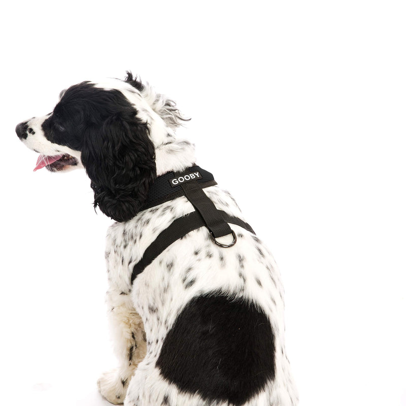 Gooby Comfort X Head in Harness - No Pull Small Dog Harness with Patented Choke-Free X Frame - Perfect on The Go Dog Harness for Medium Dogs No Pull or Small Dogs for Indoor and Outdoor Use Small (5-9 lbs) Black - PawsPlanet Australia