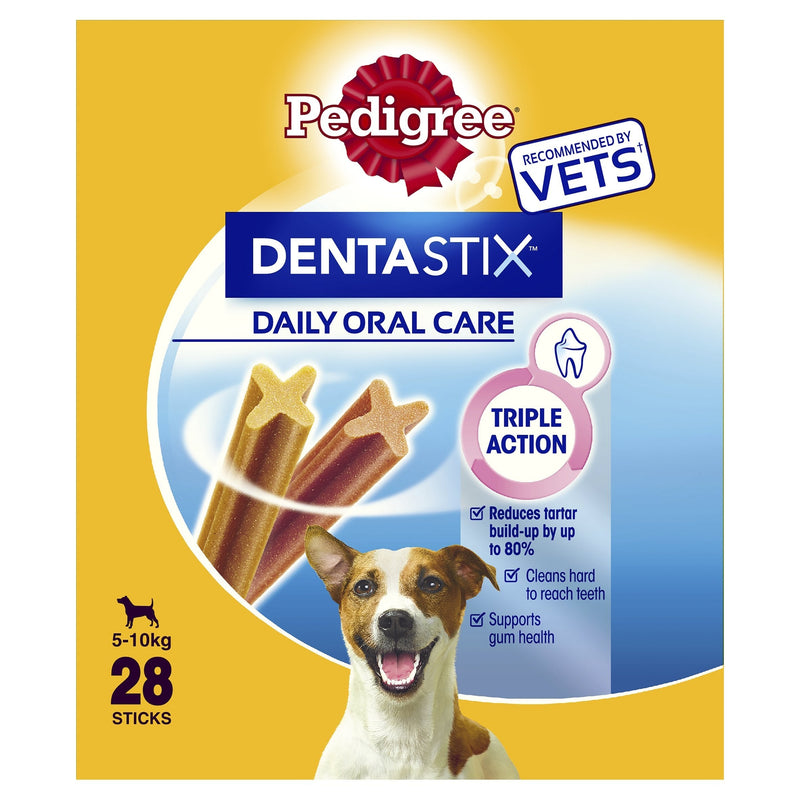 Pedigree DentaStix Daily Dental Chews Small Dog, 28 Sticks Original - PawsPlanet Australia