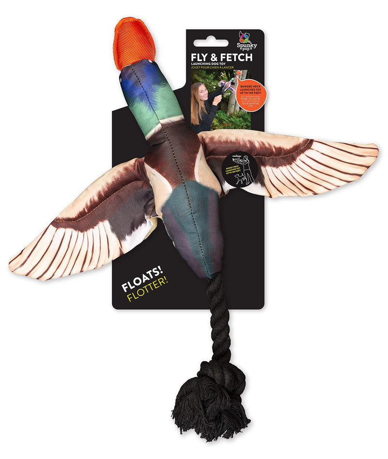 [Australia] - Spunky Pup Fly & Fetch Duck Pet Toy 