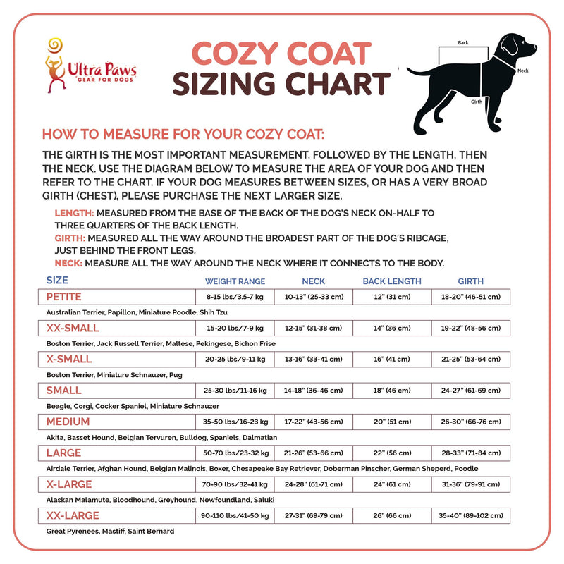 Ultra Paws Cozy Coat, Comfy Red Plaid XX-Small - PawsPlanet Australia