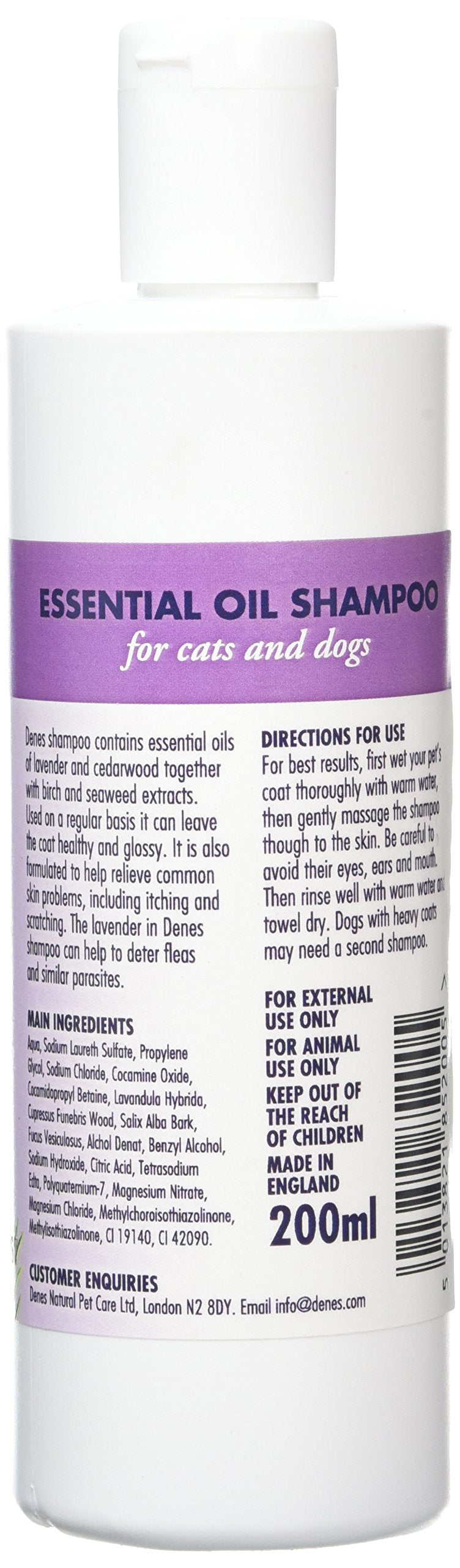 Denes Essential Oil Shampoo 200ml - PawsPlanet Australia